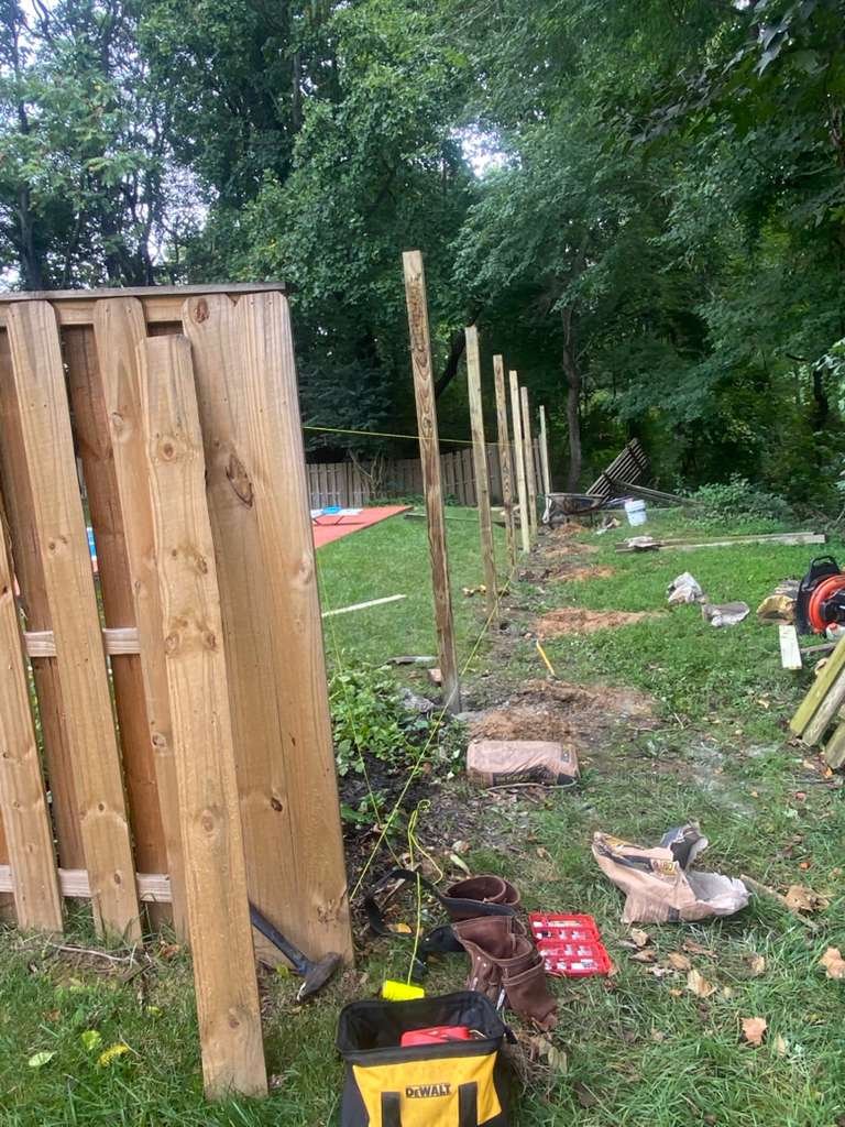 Fence installation